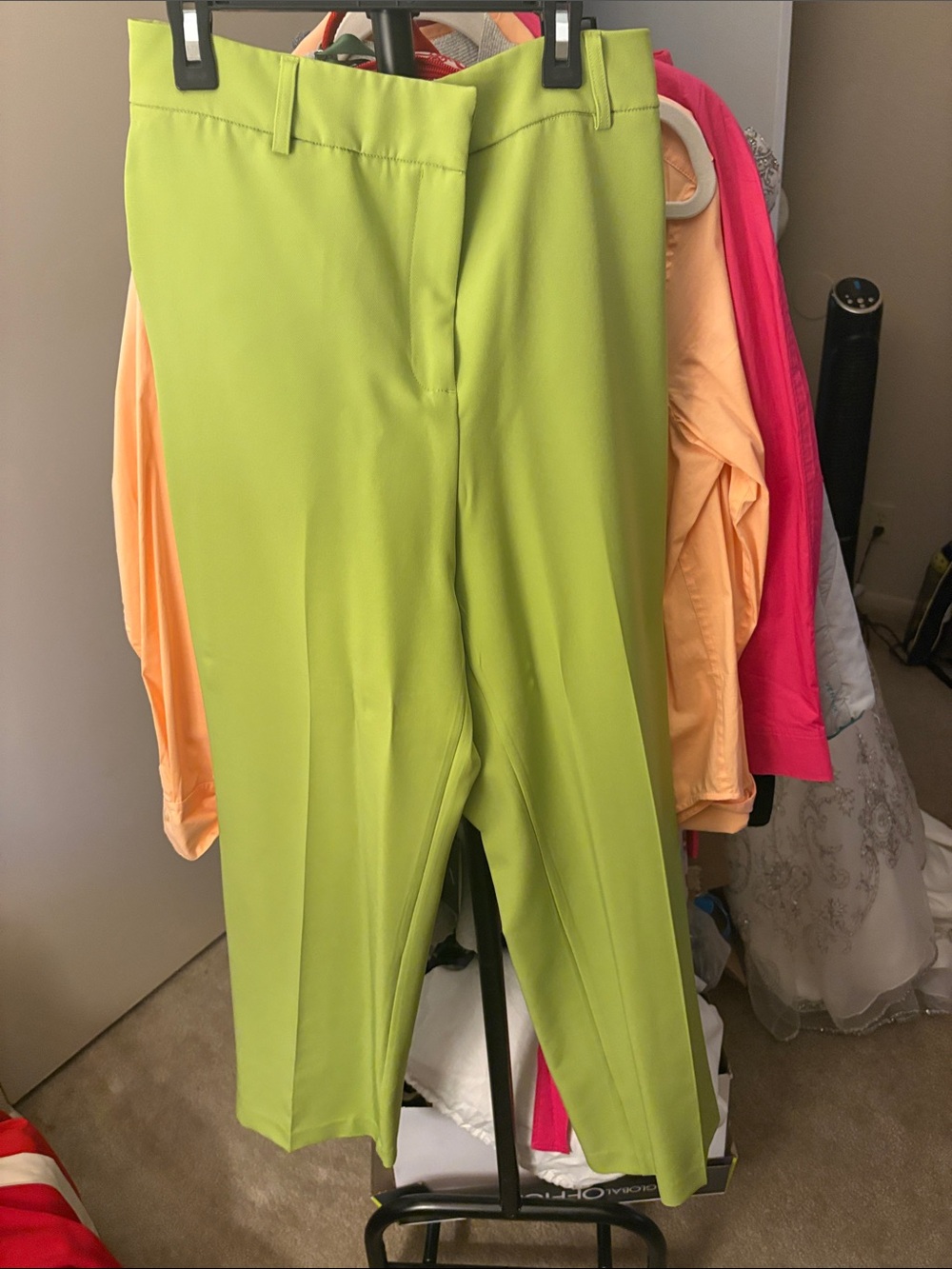 Rachel Zoe Bright Lime Green Tailored Blazer and Trouser Set - Picture 3 of 7